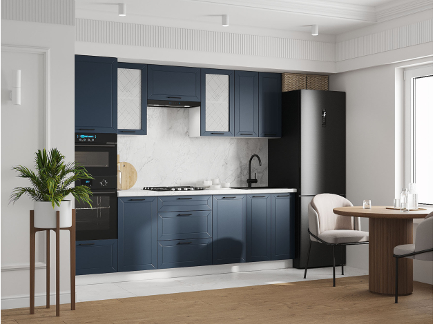 Кухонный гарнитур Вектор 260 см с антресолью