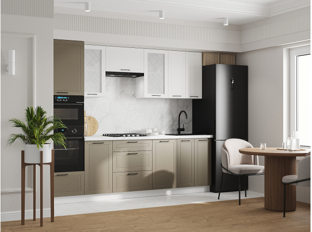 Кухонный гарнитур Вектор 260 см с антресолью