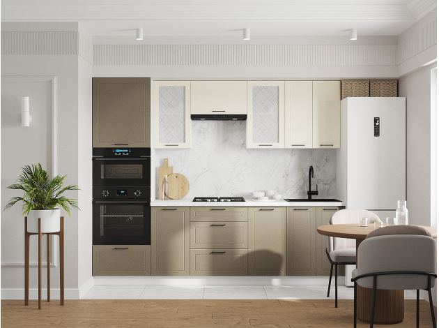 Кухонный гарнитур Вектор 260 см с антресолью