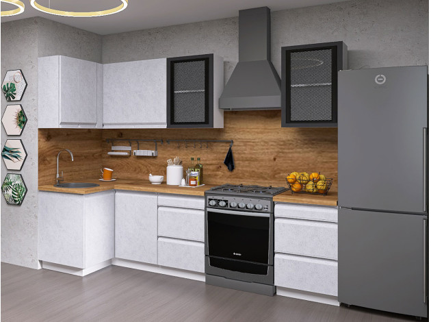 Кухонный гарнитур Вельвет 210х100 см