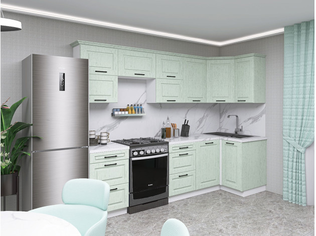 Кухонный гарнитур Грейвуд 270х100 см