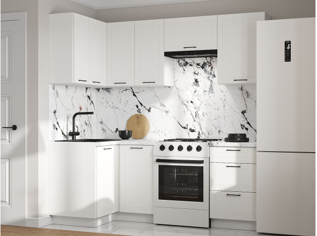 Кухонный гарнитур Вектор 210х100 см с антресолью