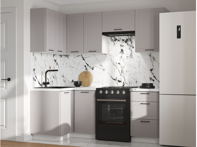 Кухонный гарнитур Вектор 210х100 см с антресолью