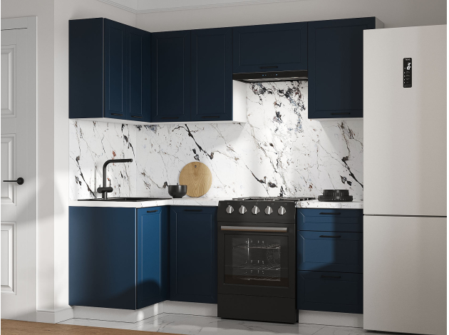 Кухонный гарнитур Вектор 210х100 см с антресолью