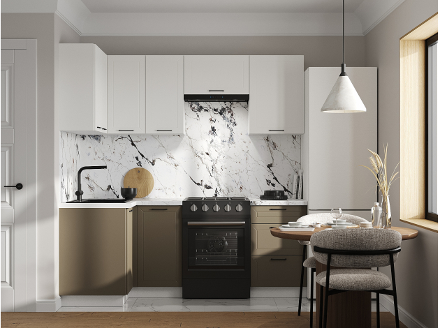 Кухонный гарнитур Вектор 210х100 см с антресолью