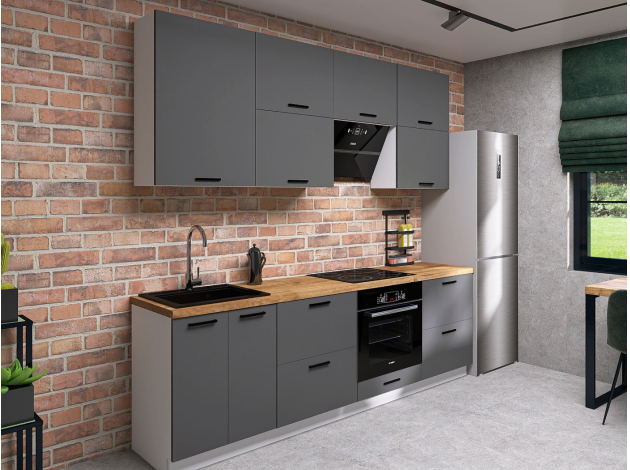 Кухонный гарнитур Модус 240 см с антресолями