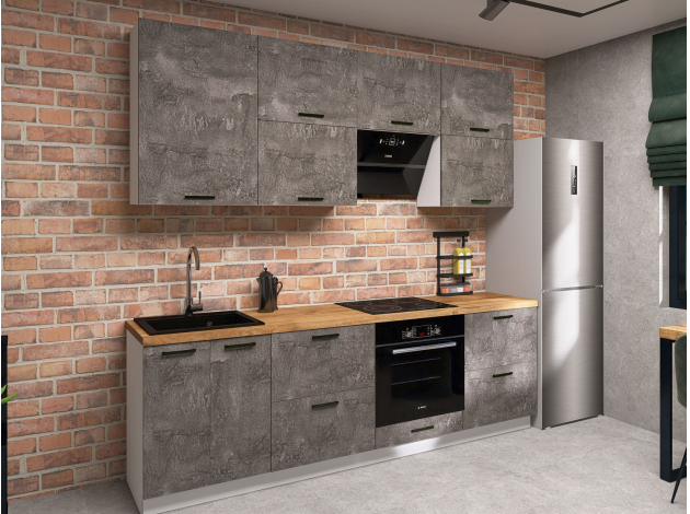 Кухонный гарнитур Модус 240 см с антресолями