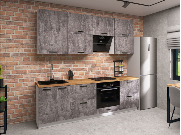 Кухонный гарнитур Модус 240 см с антресолями