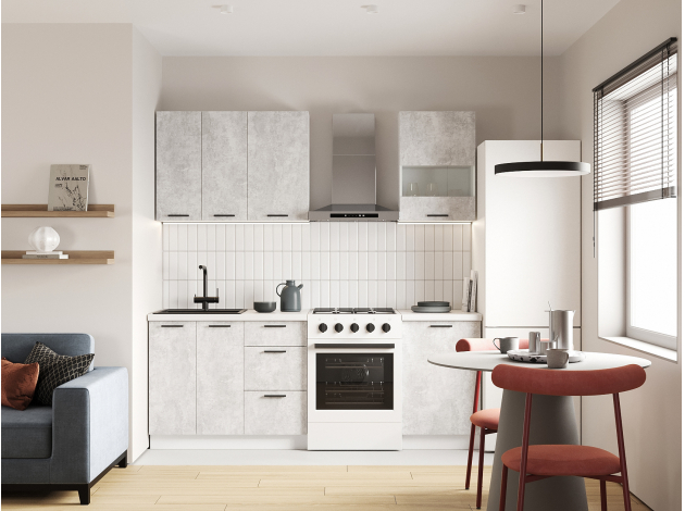 Кухонный гарнитур Модус 150 см со стеклом