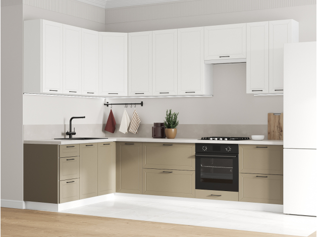 Высокий кухонный гарнитур Вектор 300х180 см