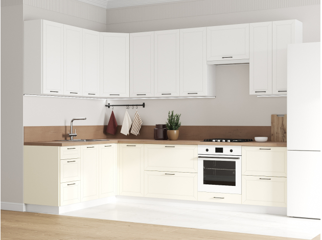 Высокий кухонный гарнитур Вектор 300х180 см