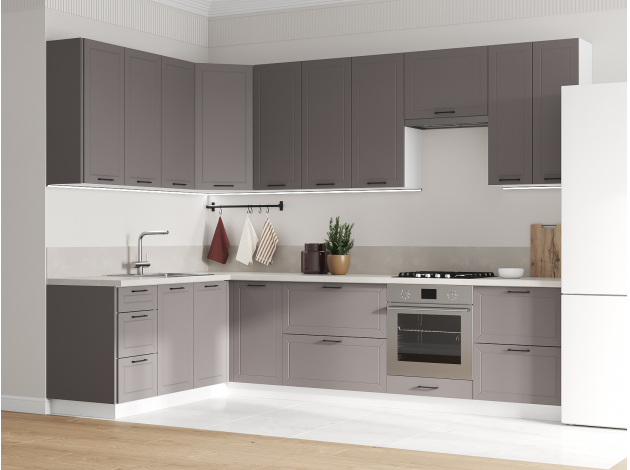 Высокий кухонный гарнитур Вектор 300х180 см