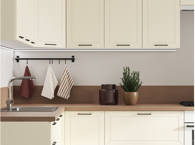 Высокий кухонный гарнитур Вектор 300х180 см