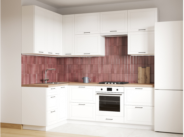 Высокий кухонный гарнитур Вектор 240х140 см