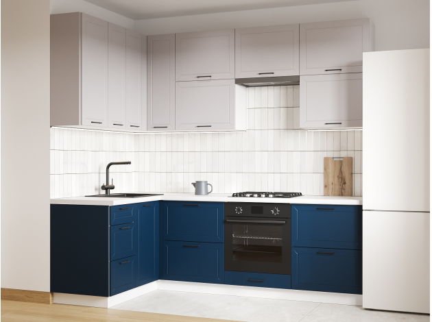 Высокий кухонный гарнитур Вектор 240х140 см