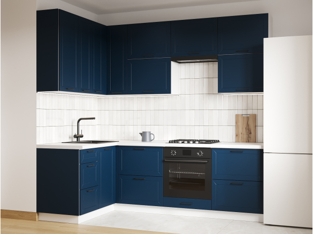 Высокий кухонный гарнитур Вектор 240х140 см