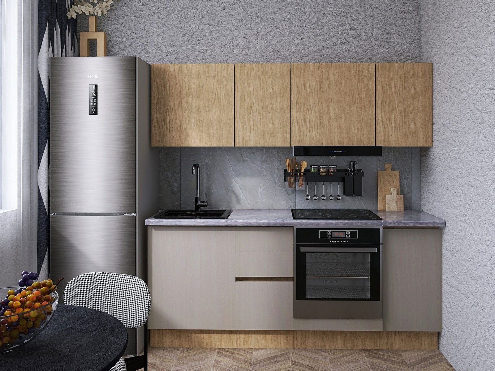 Кухонный гарнитур Женева 200 см без антресолей фото 1