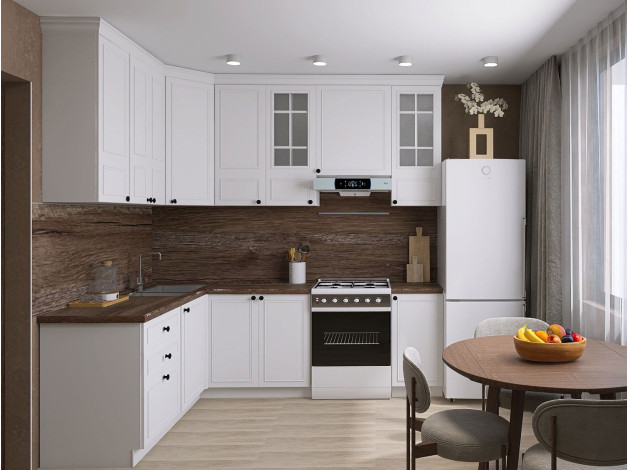 Кухонный гарнитур Бьянка 240х160 см