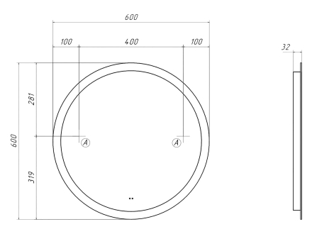 Зеркало LED 135-194154