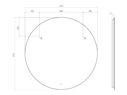 Зеркало LED 105-194149