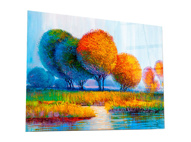 Картина Картина на стекле 60х80 "Золотая осень". Артикул WBR-05-1567-06