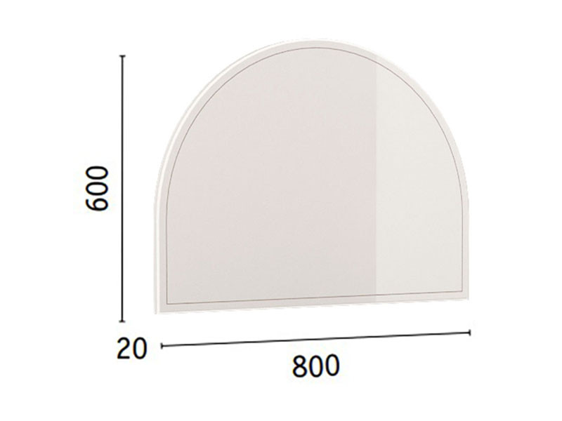 Настенное зеркало  Валенсия Белый