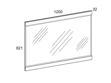 Настенное зеркало 193-95169