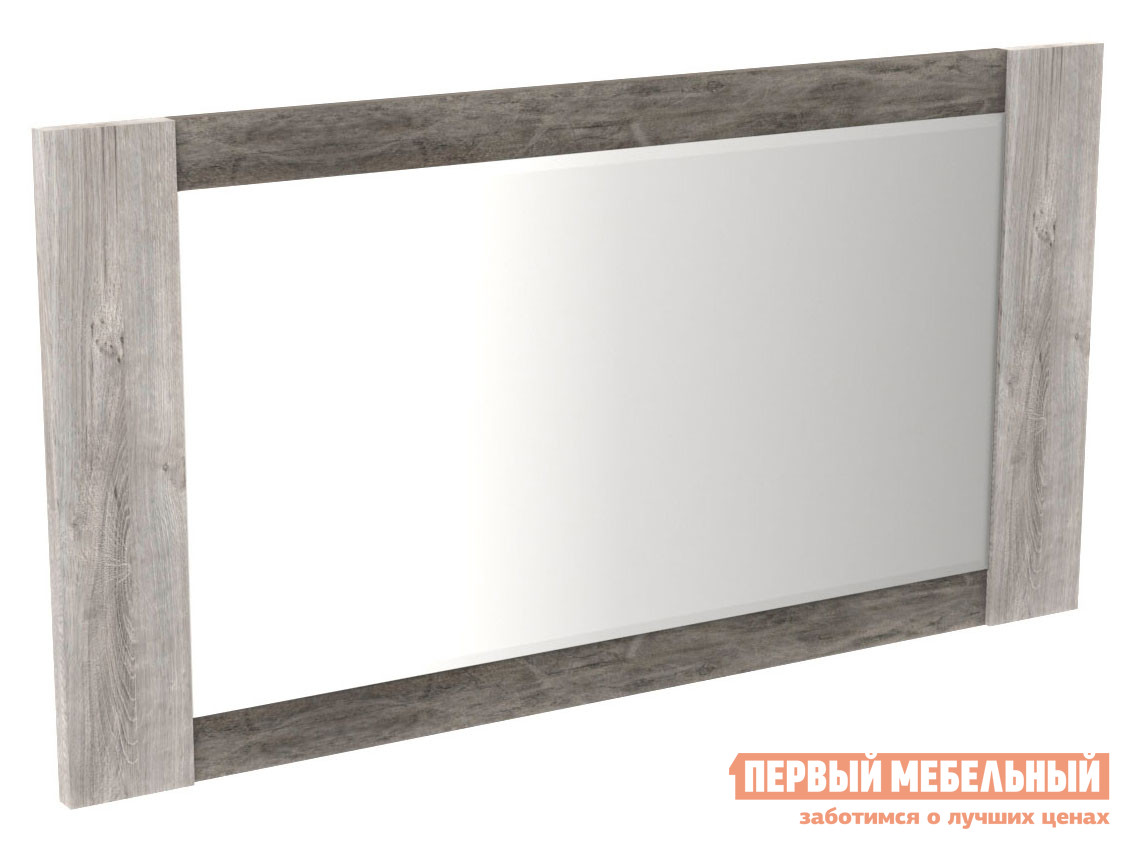 Настенное зеркало  Денвер Риббек серый / Камень темный, Ширина 960