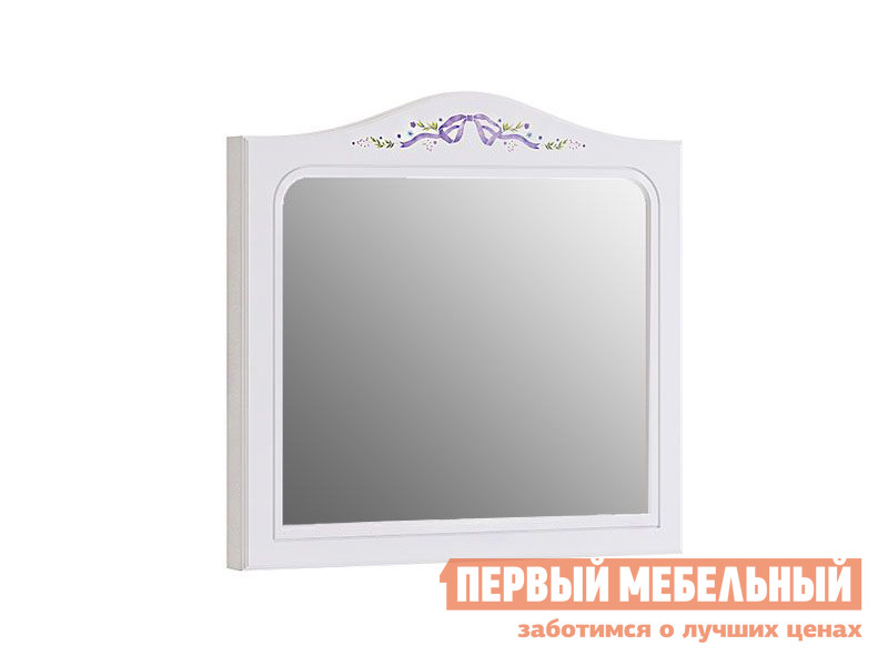 Настенное зеркало  Акварель ММА-011 Белый / Джелато патина сиреневая