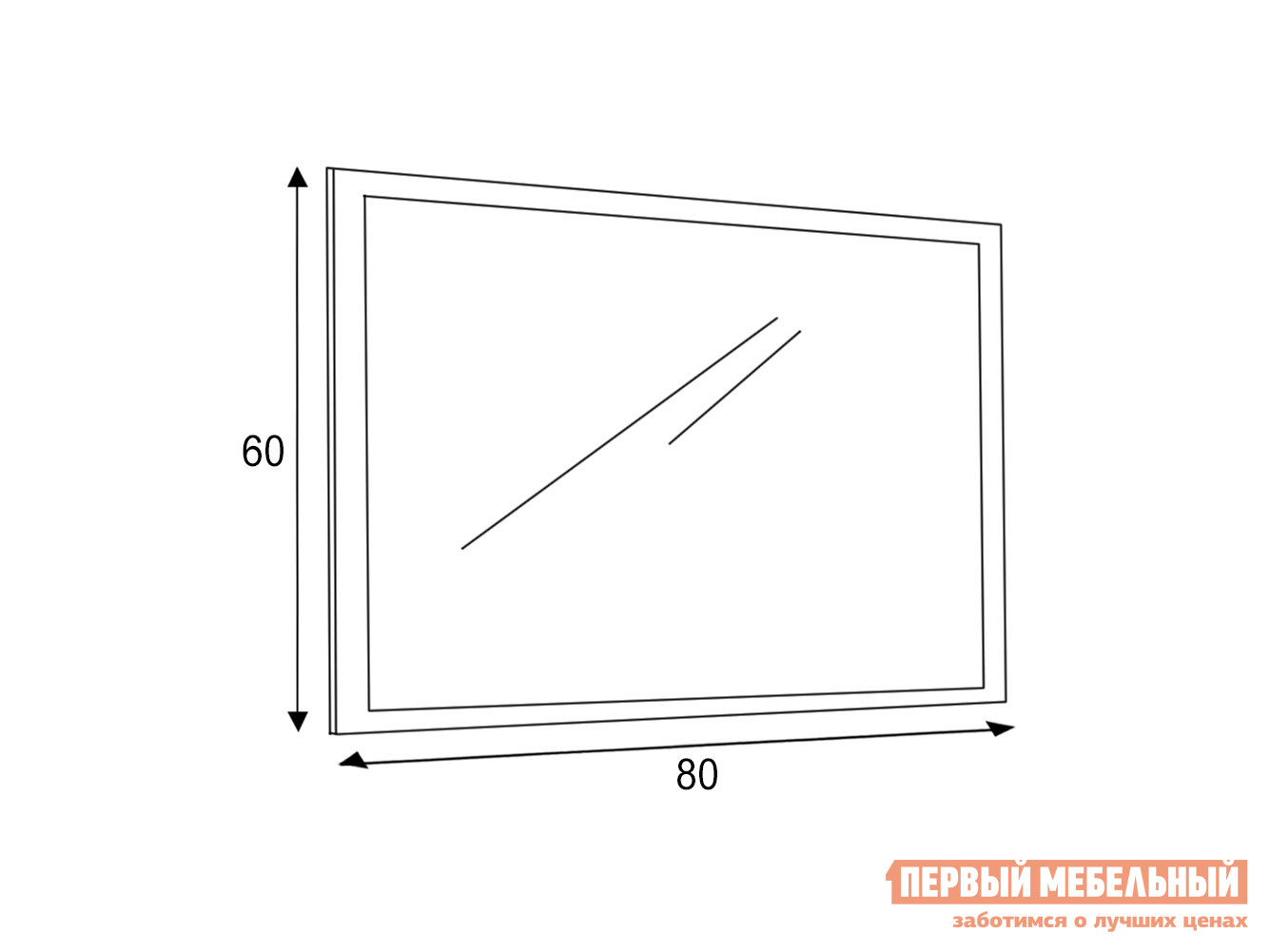 Настенное зеркало  Зеркало Сакура Белый