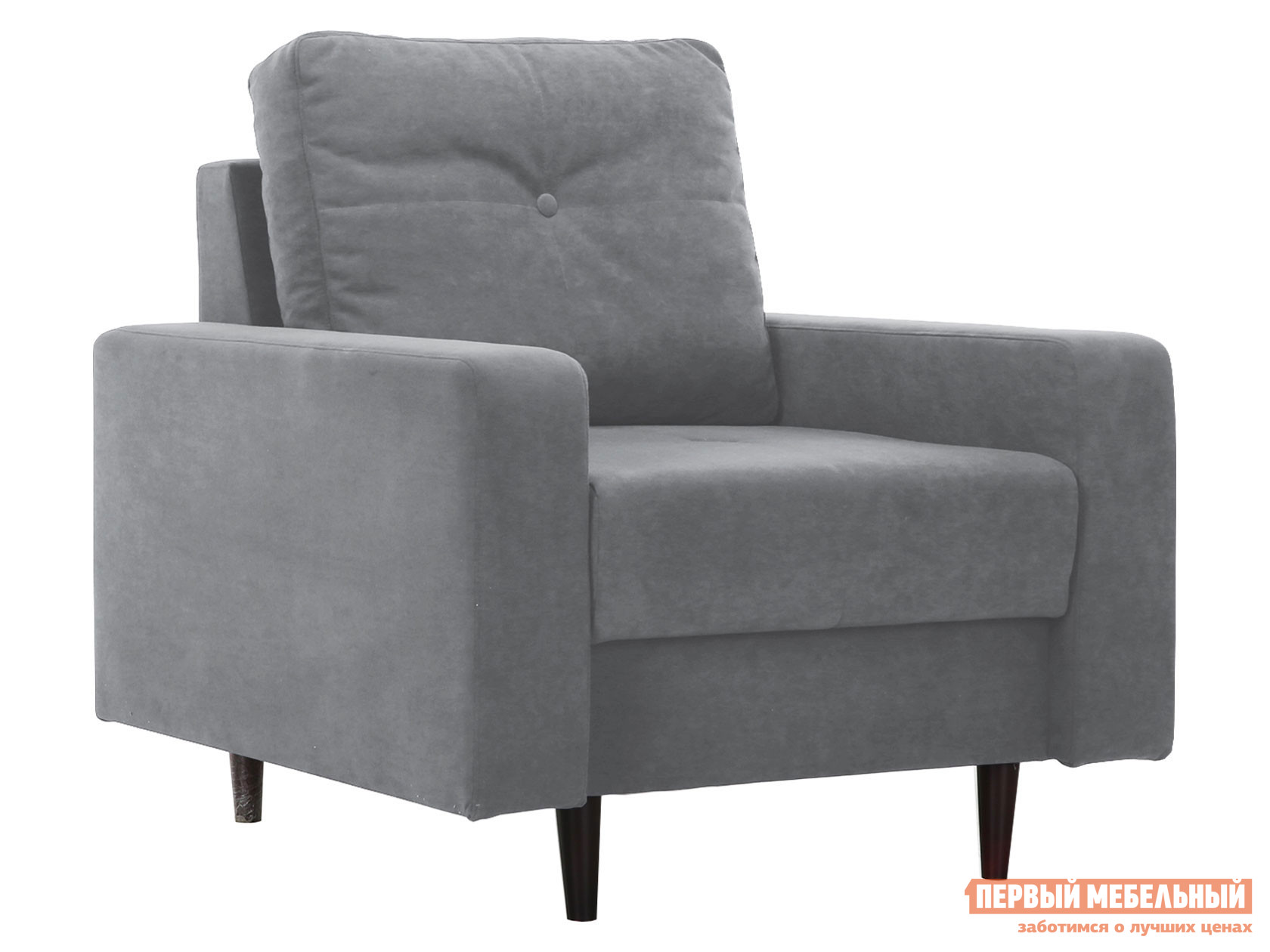 Кресло  Лоретт Серый, велюр