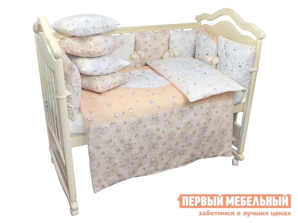 

Комплект белья для малышей Мишки в облаках Мишки в облаках, Бежевый, Мишки в облаках Мишки в облаках