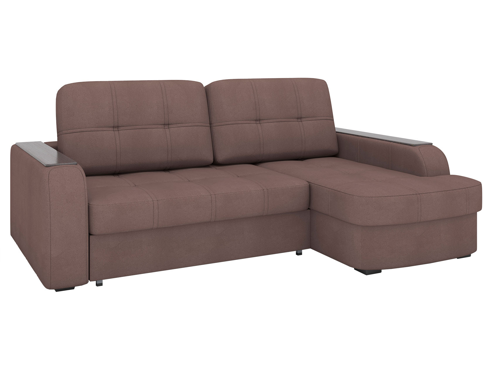 Угловой диван  Диван Дрезден Mercury Brown, микрофибра, Правый