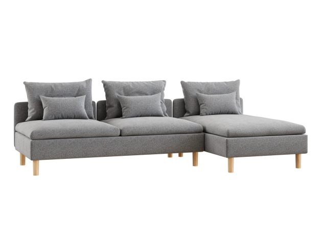 Угловой диван Калисто с оттоманкой