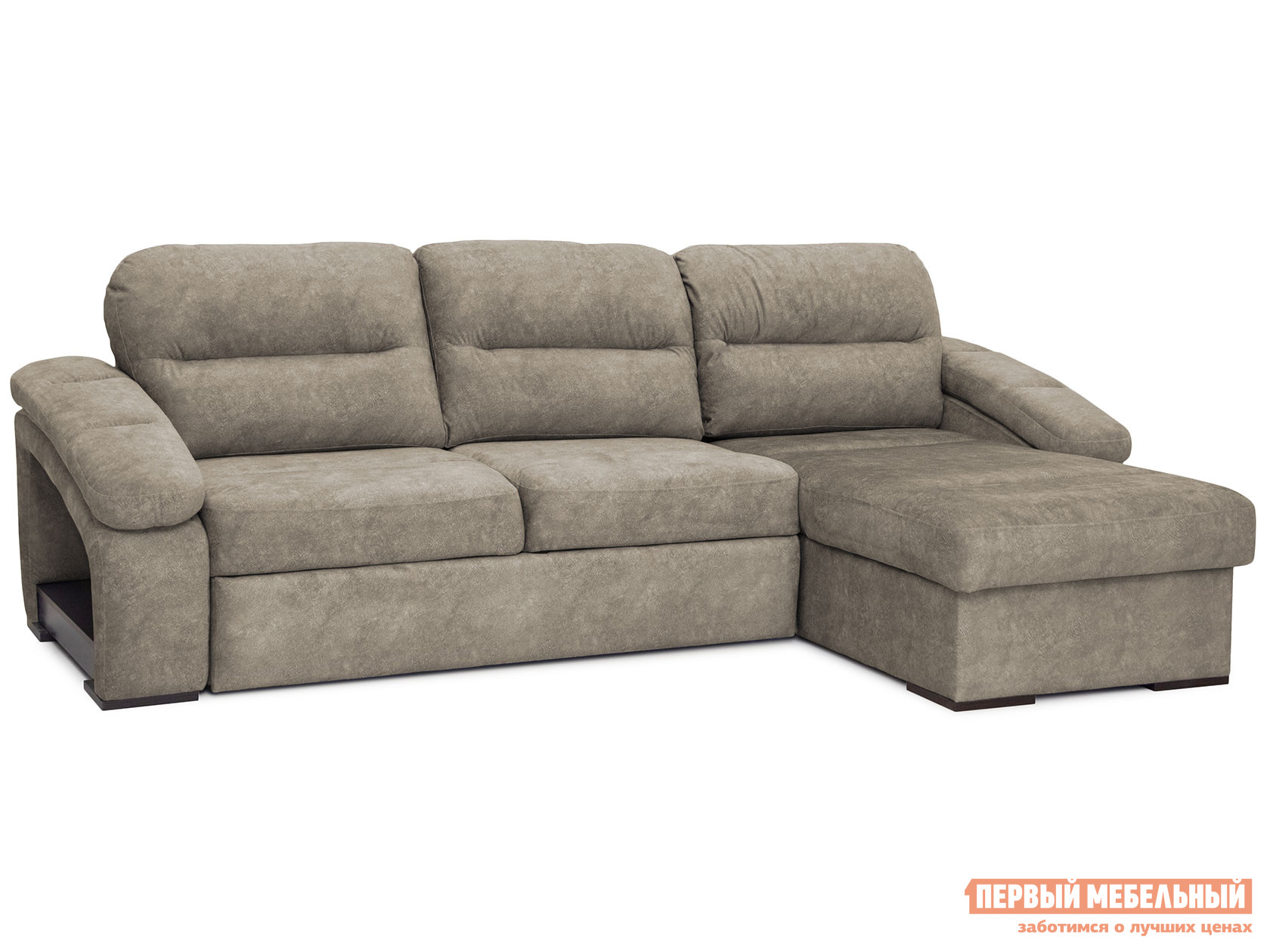 Угловой диван  Рокси Латте, велюр