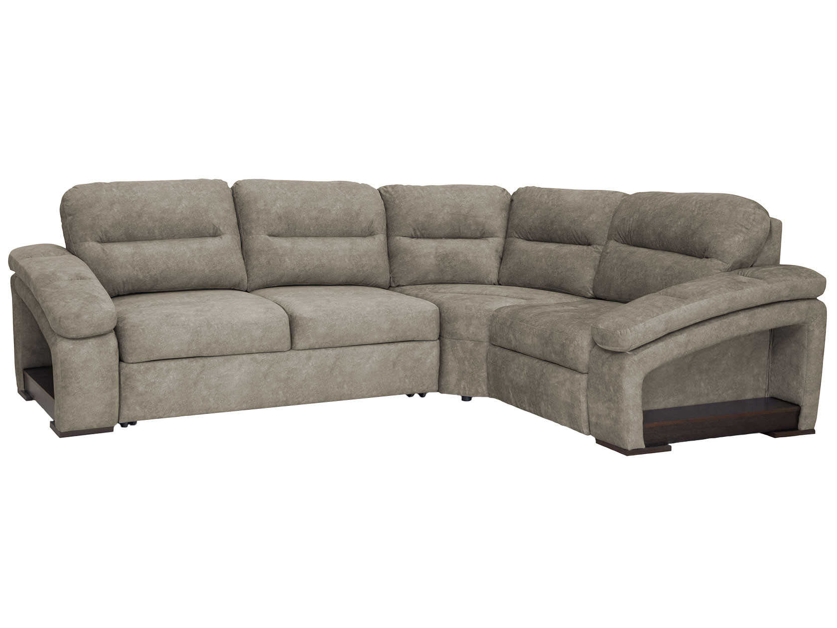 Угловой диван  Рокси Латте, велюр