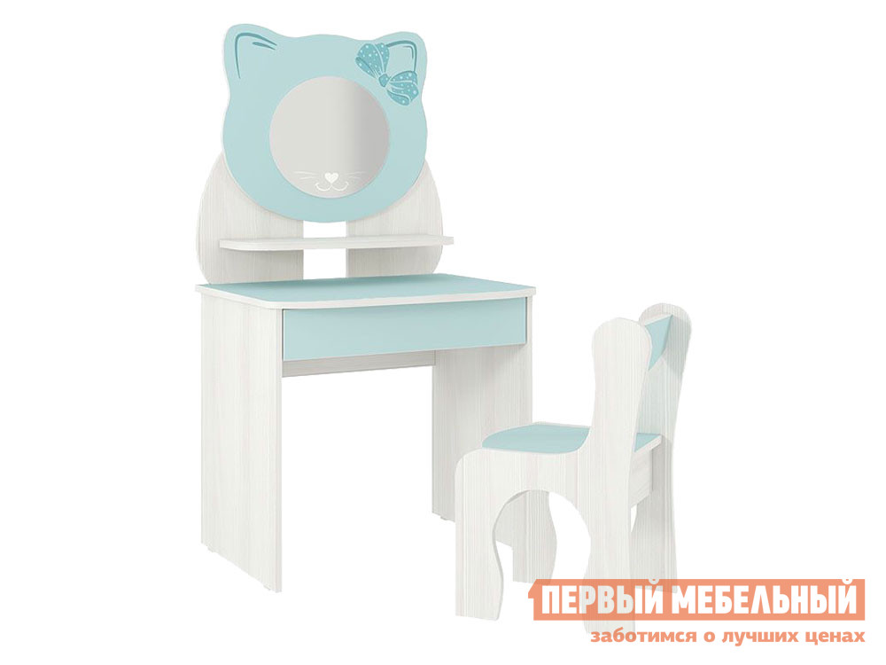 Столик и стульчик  Котенок Белый рамух / Кэнди от Первый Мебельный