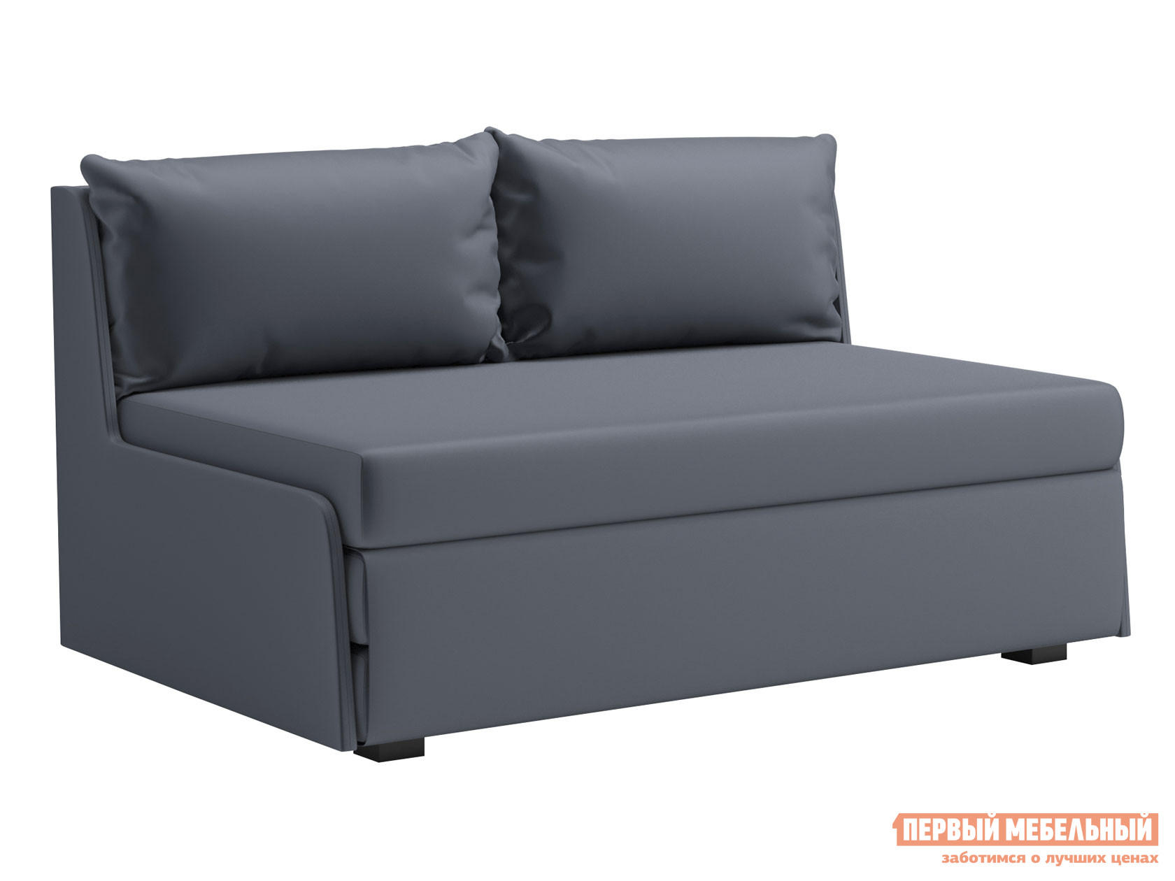 Прямой диван  Дени Серый, саржа