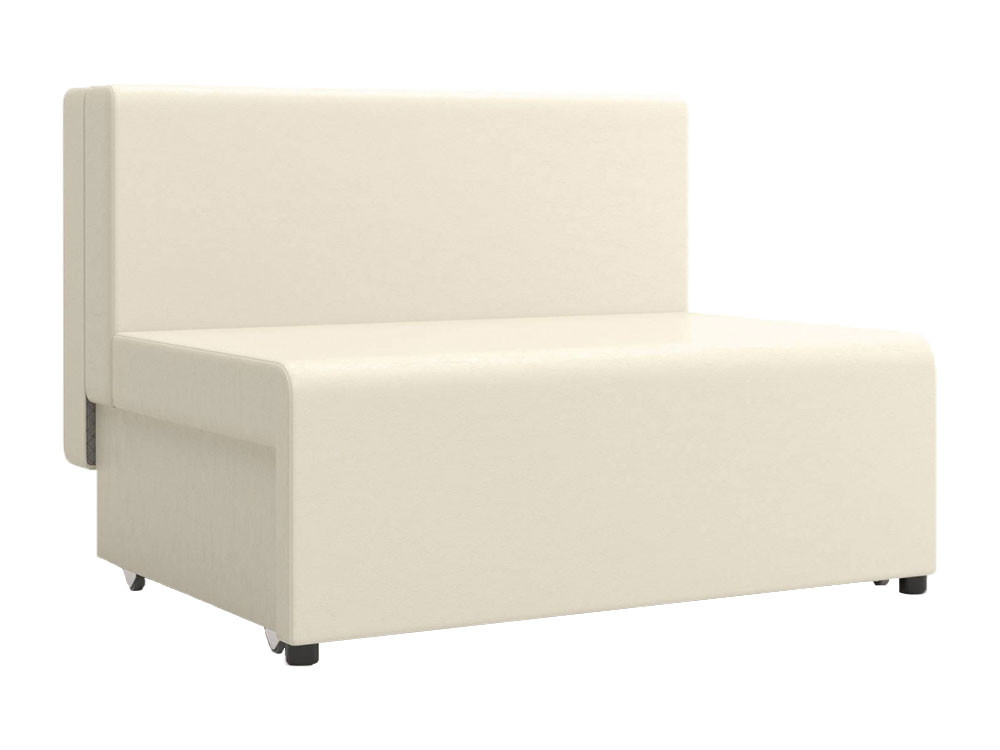 Прямой диван  Умка Молочный, искусственная кожа