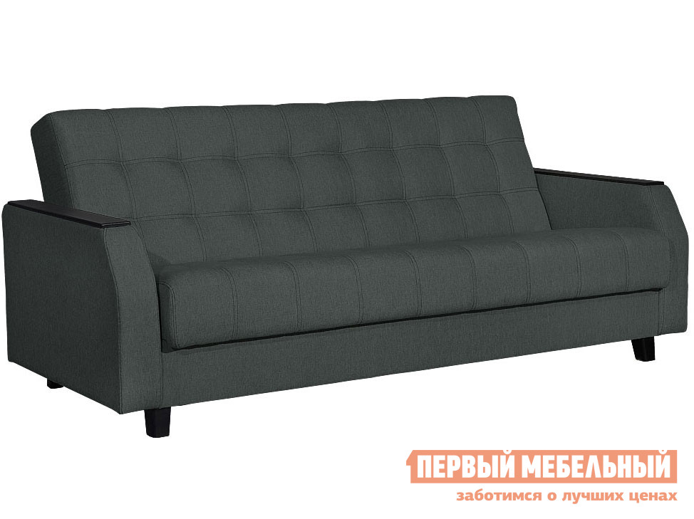 Прямой диван  Феникс Серый, рогожка