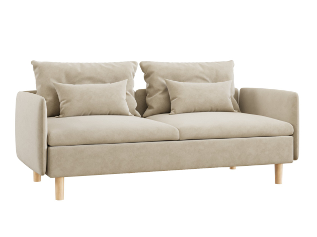 Прямой диван Калисто с подлокотниками