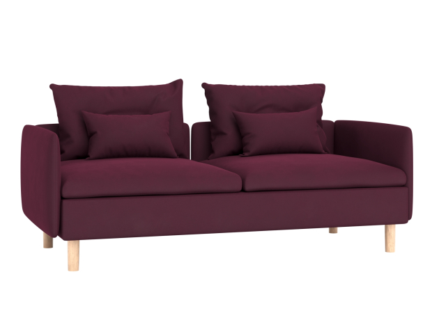 Прямой диван Калисто с подлокотниками