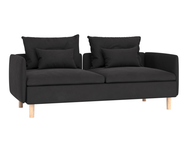 Прямой диван Калисто с подлокотниками