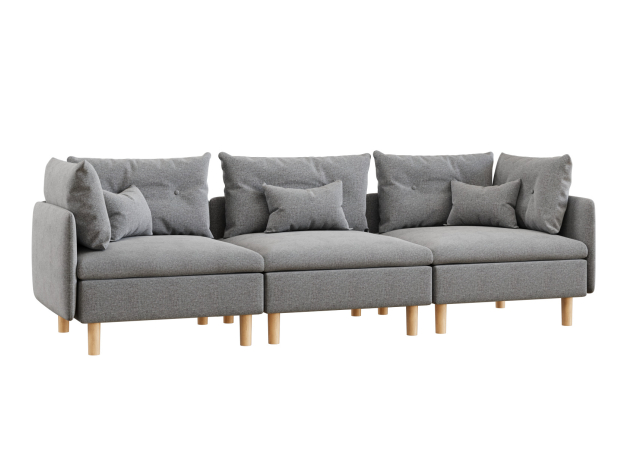 Прямой диван Калисто Макси с подлокотниками