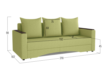 Прямой диван