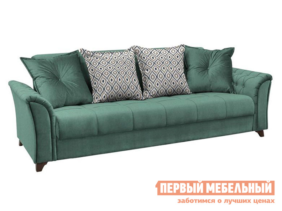 

Прямой диван Ирис Сине-зеленый, велюр, Ирис Сине-зеленый, велюр