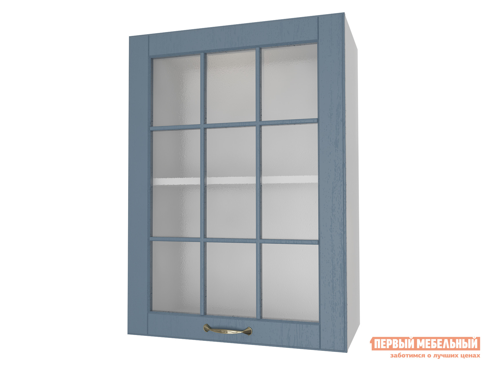 Кухонный модуль  Шкаф 1 дверь со стеклом 50 см Палермо Деним