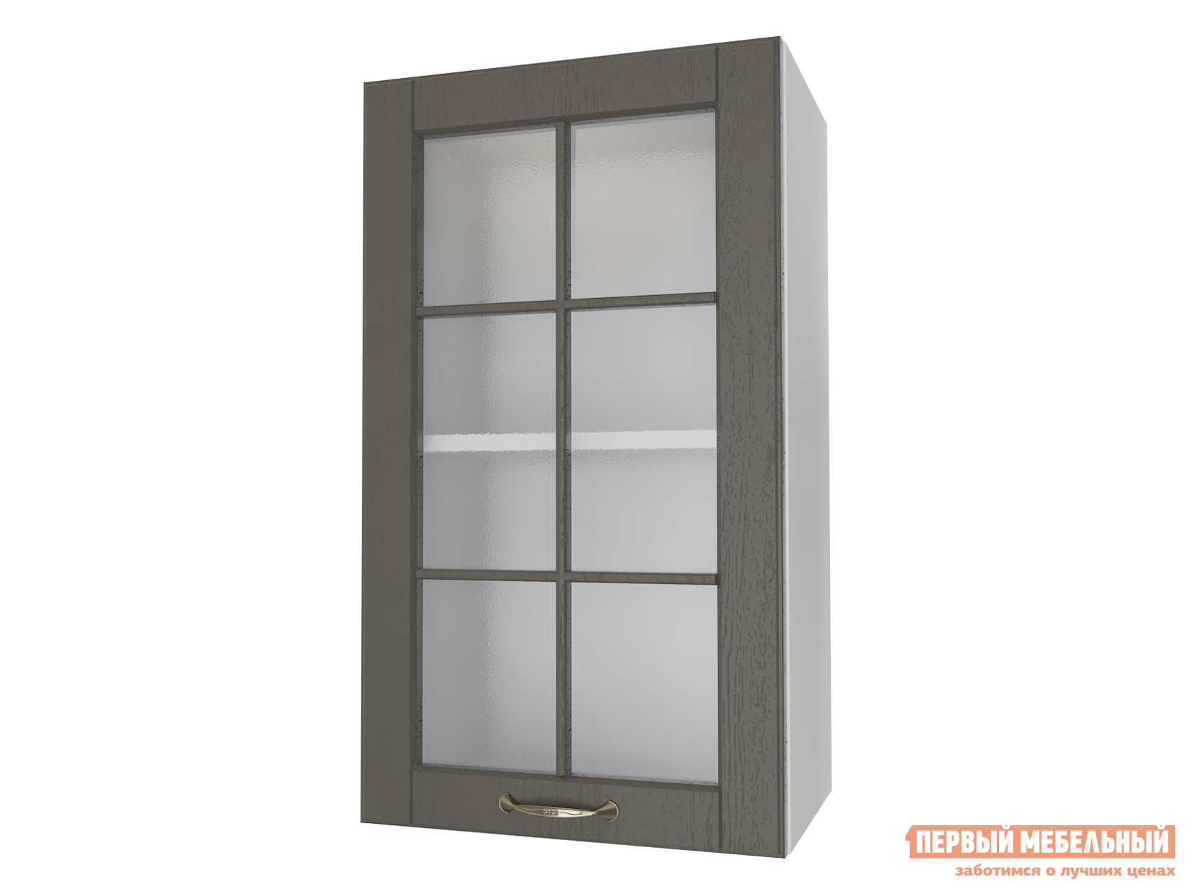 Кухонный модуль  Шкаф 1 дверь со стеклом 40 см Палермо Арабика от Первый Мебельный