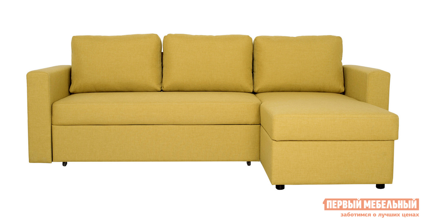 Угловой диван  Диван Фишер угловой Оливковый, рогожка