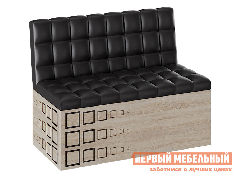 Кухонный диван Кухонный диван Денвер Дуб сонома / Коричневый, экокожа